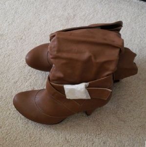 Tall brown boots
